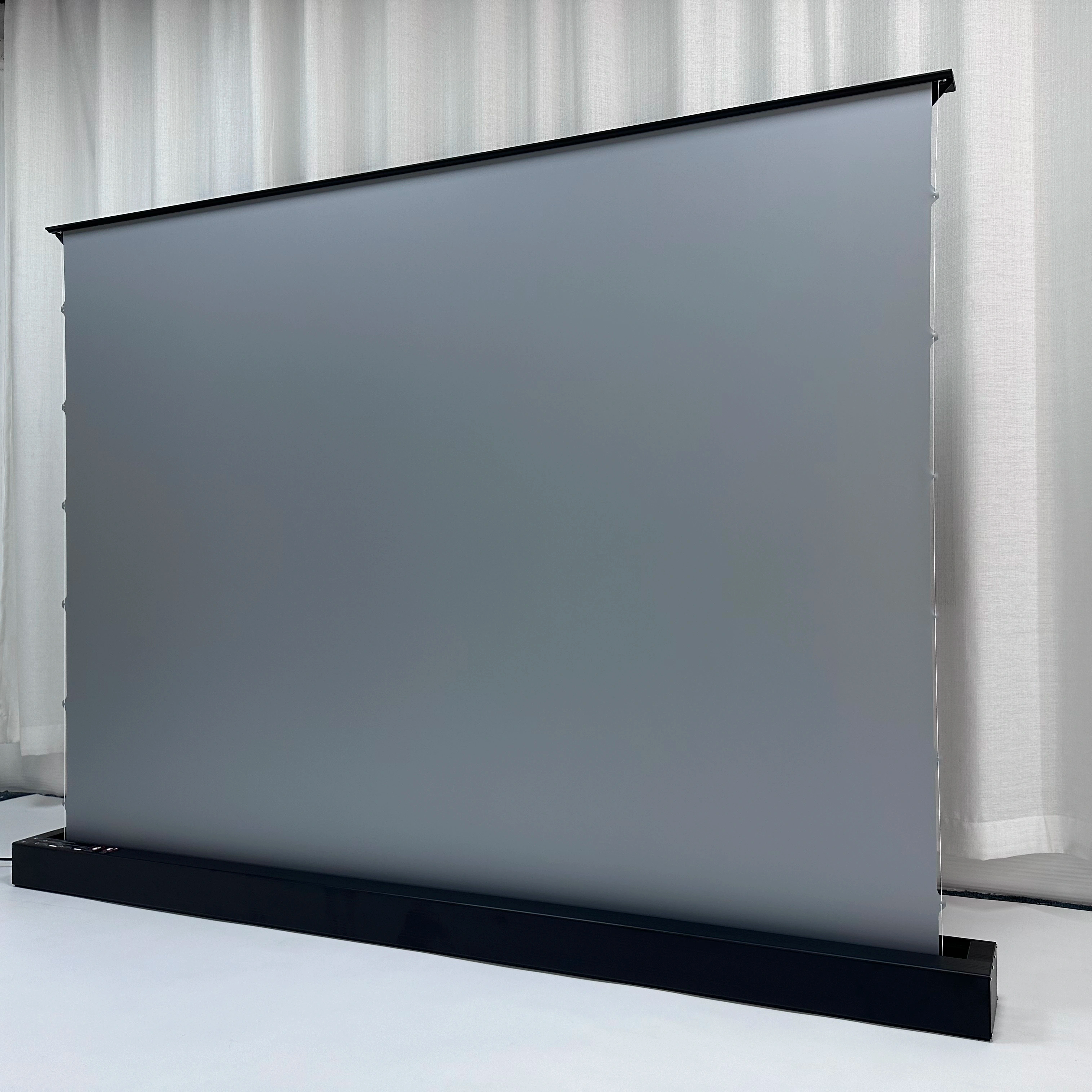 Home Cinema Flooring - 84-Inch 4K 16:9 Silver Motorized Tab-Tension