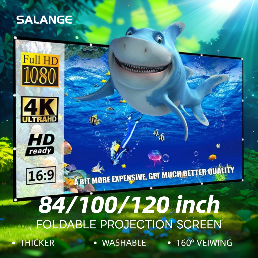 Home Cinema Portable - Salange Projector Screen 100 inch 120