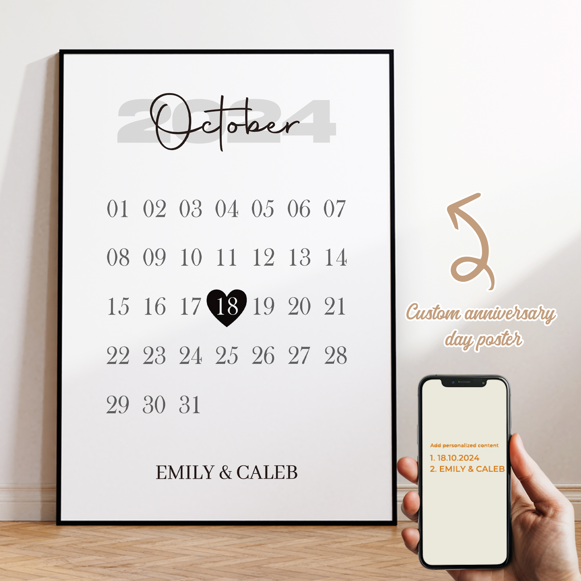 Home Cinema Wall Art - Personalized Custom Name Valentine's Day Gift