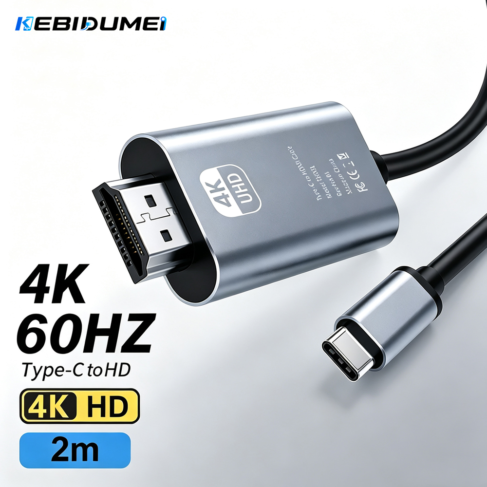 Home Cinema Portable - KEBIDUMEI 4K@60Hz Type-C to HD Display