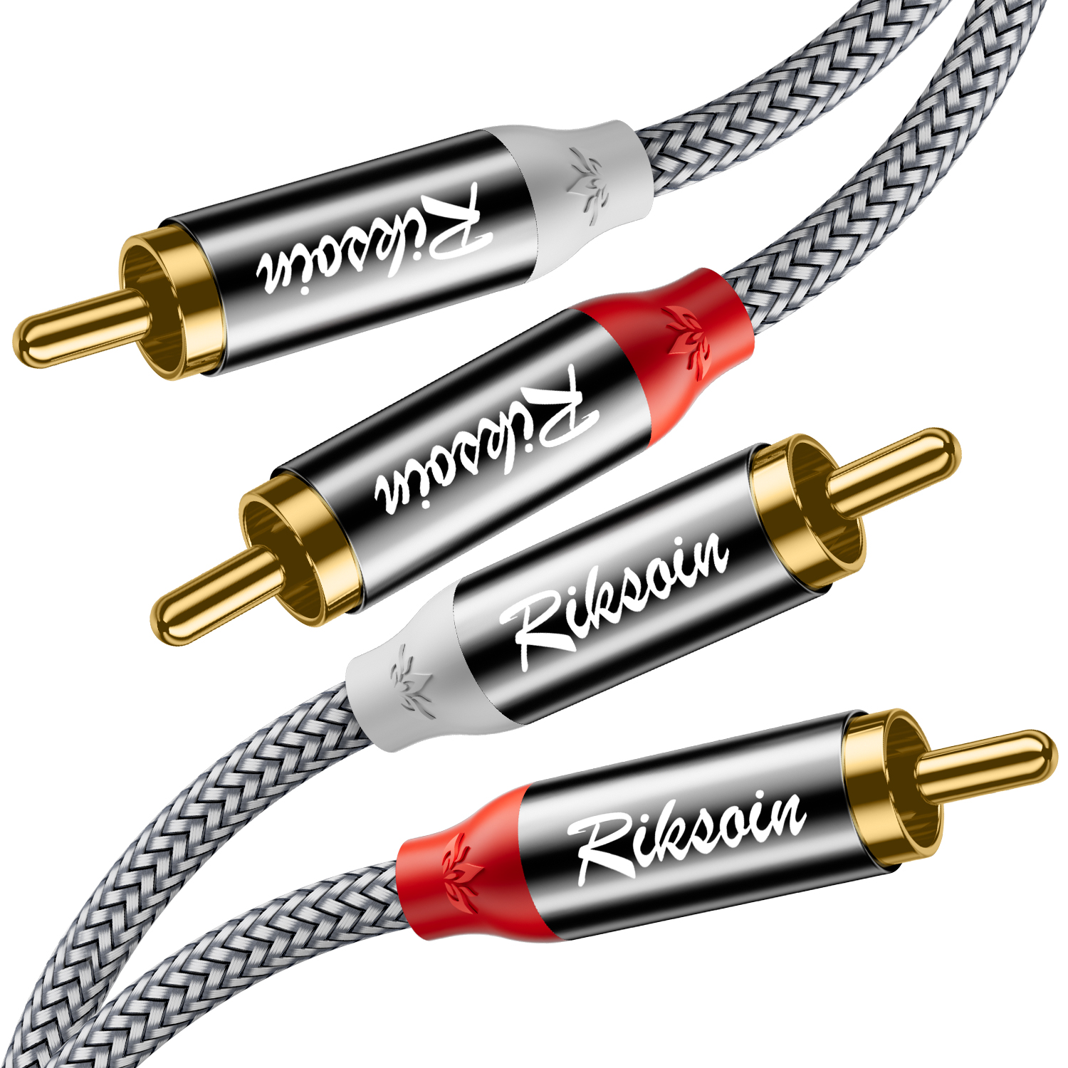 Home Cinema Player - RIKSOIN 2RCA Cable, 2-RCA Male to