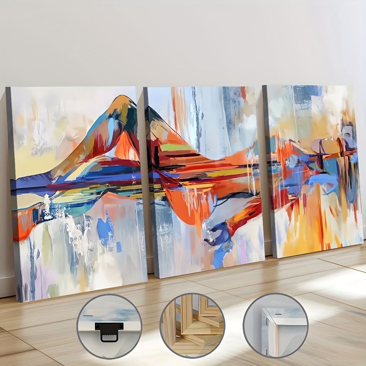 Home Cinema Wall Art - 3PCS Modern Style Abstract Fashion Figure