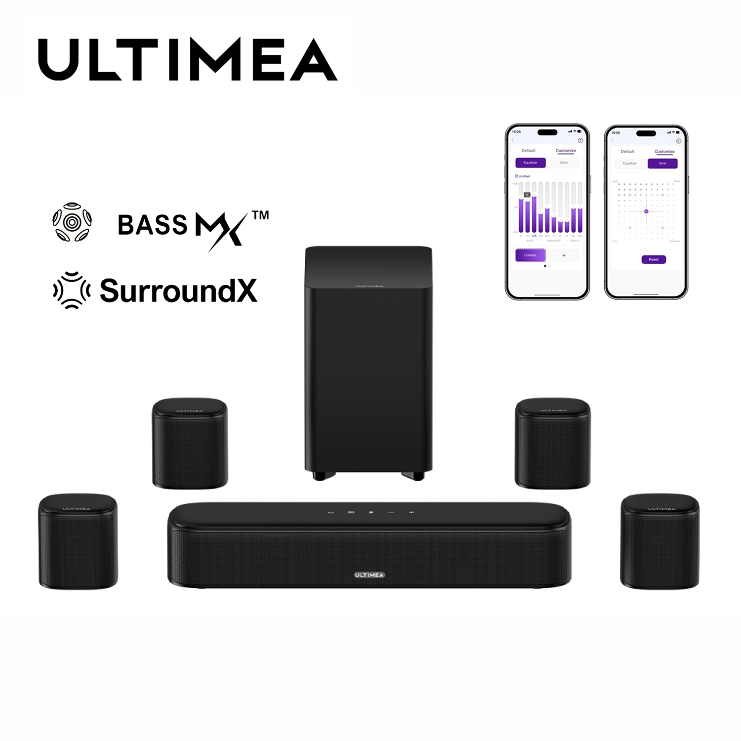 Home Cinema Dolby Atmos - ULTIMEA 7.1CH Virtual Surround Soundbar for