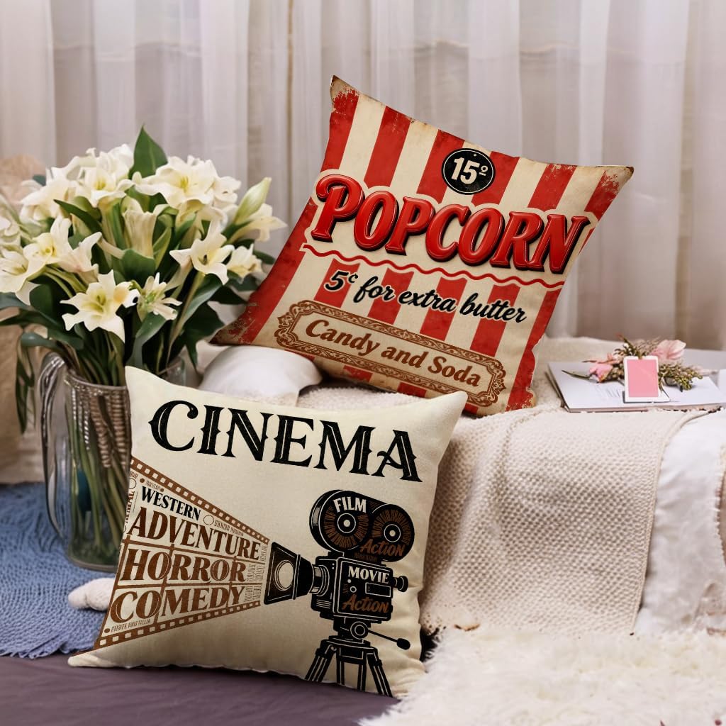 4Pcs Vintage Cinema Throw Pill - Home Cinema Tickets recensione e prezzo