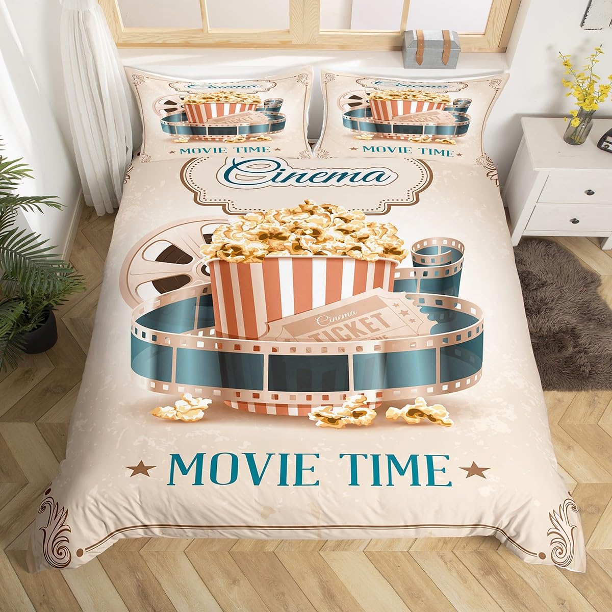 Vintage Cinema Duvet Cover Ful - Home Cinema Tickets recensione e prezzo