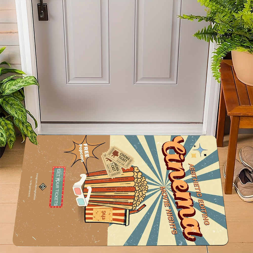 Cinema Theme Door Mat Various  - Home Cinema Tickets recensione e prezzo