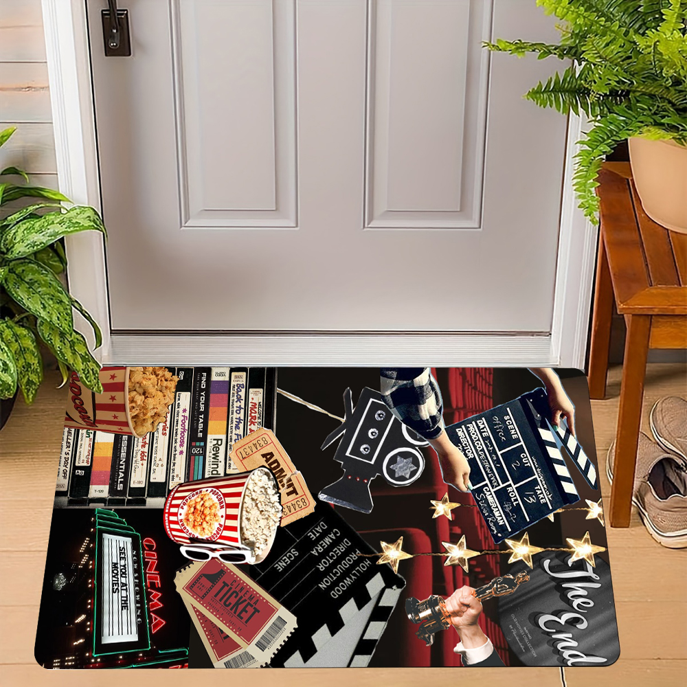 Cinema Theme Door Mat Various  - Home Cinema Tickets recensione e prezzo