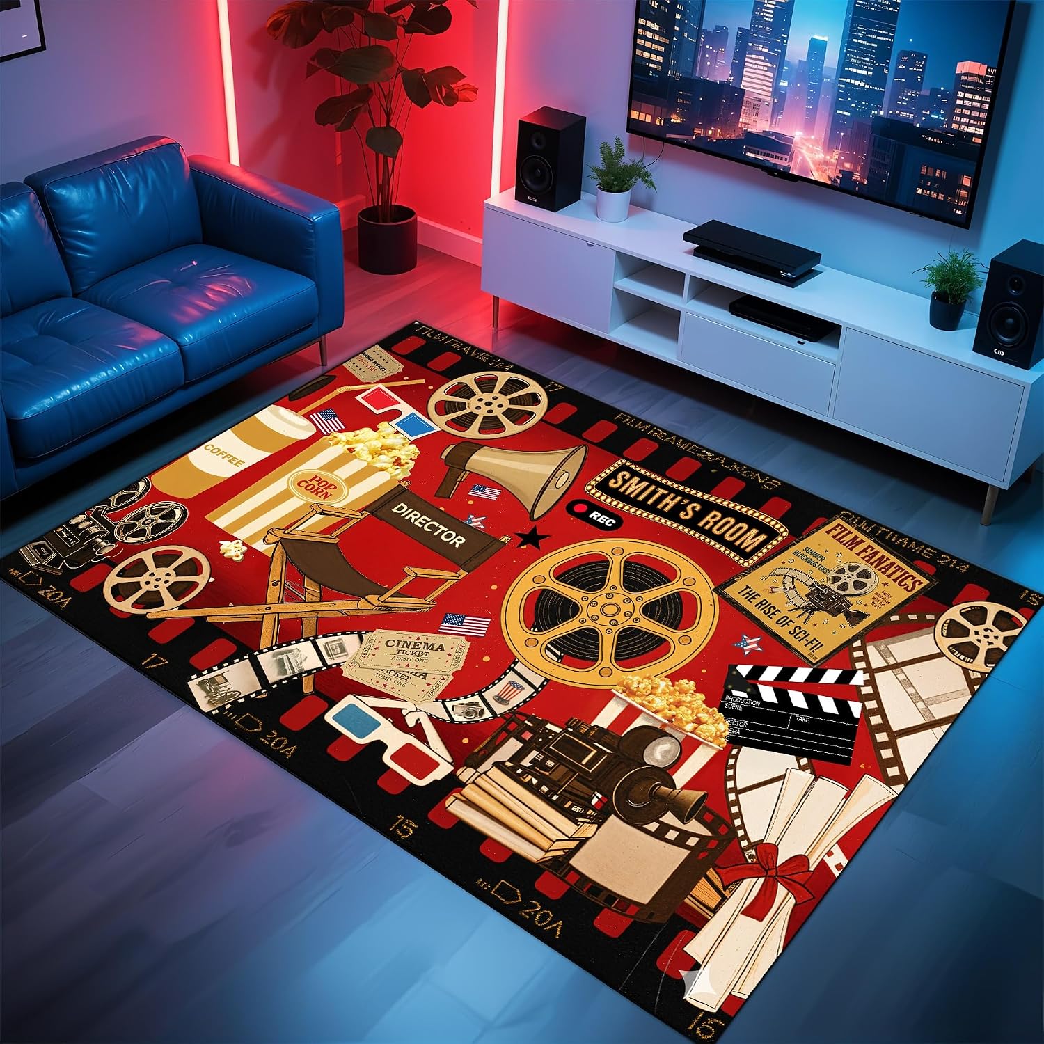 Custom Name Cinema Theme Carpe - Home Cinema Flooring recensione e prezzo