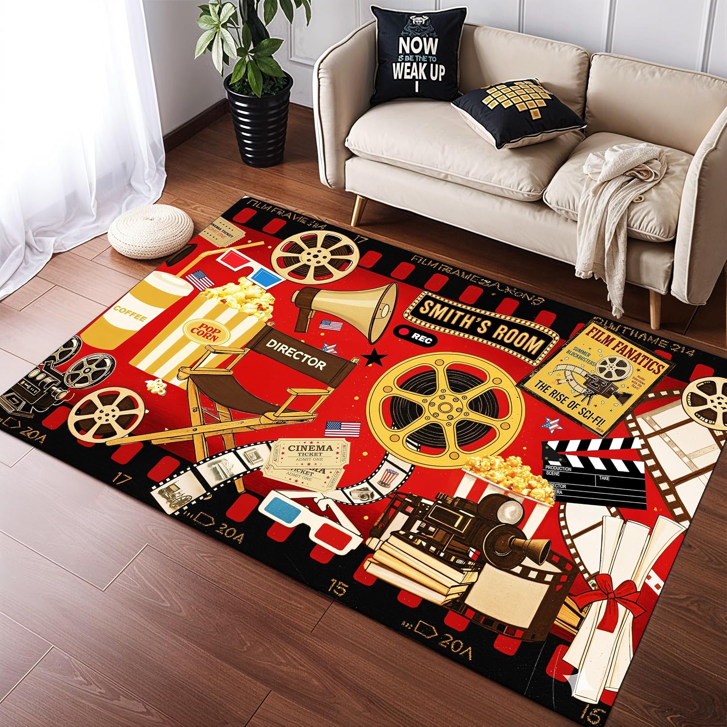 Custom Name Cinema Theme Carpe - Home Cinema Flooring recensione e prezzo