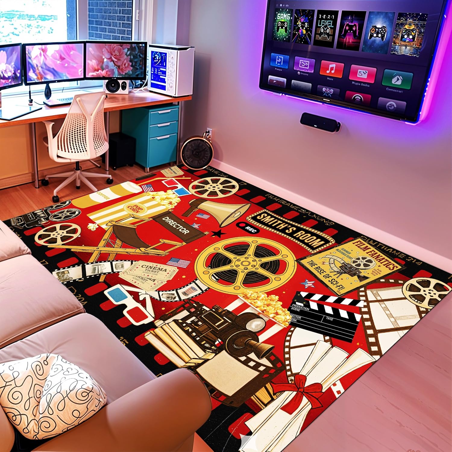 Custom Name Cinema Theme Carpe - Home Cinema Flooring recensione e prezzo
