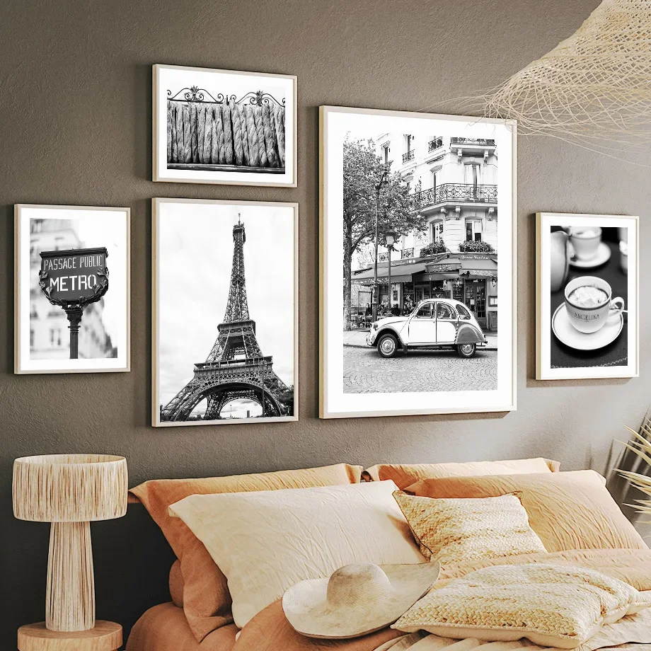 Black White Paris Towel Cafe S - Home Cinema Wall Art recensione e prezzo