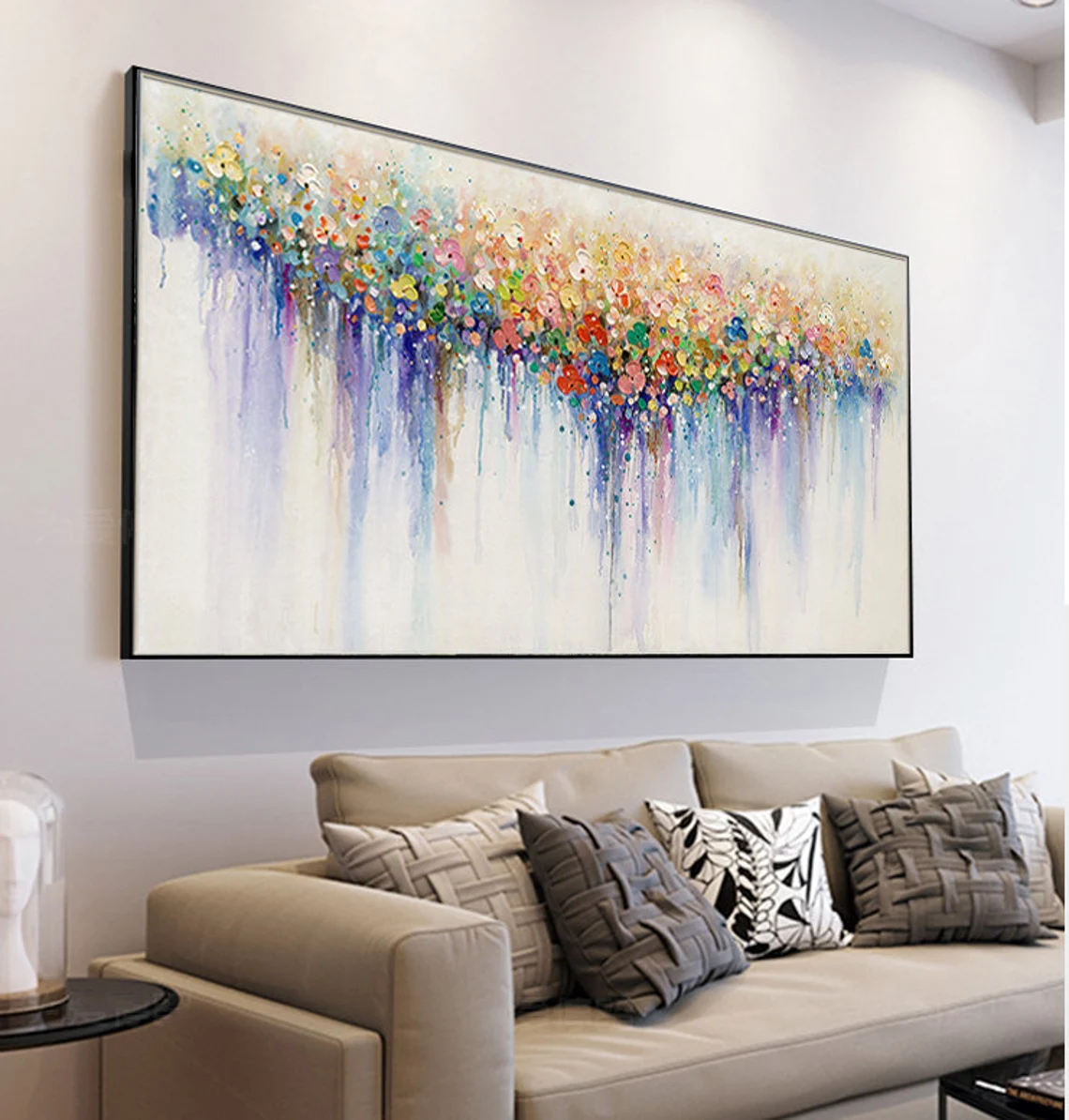 Colorful Flower Painting on Ca - Home Cinema Wall Art recensione e prezzo