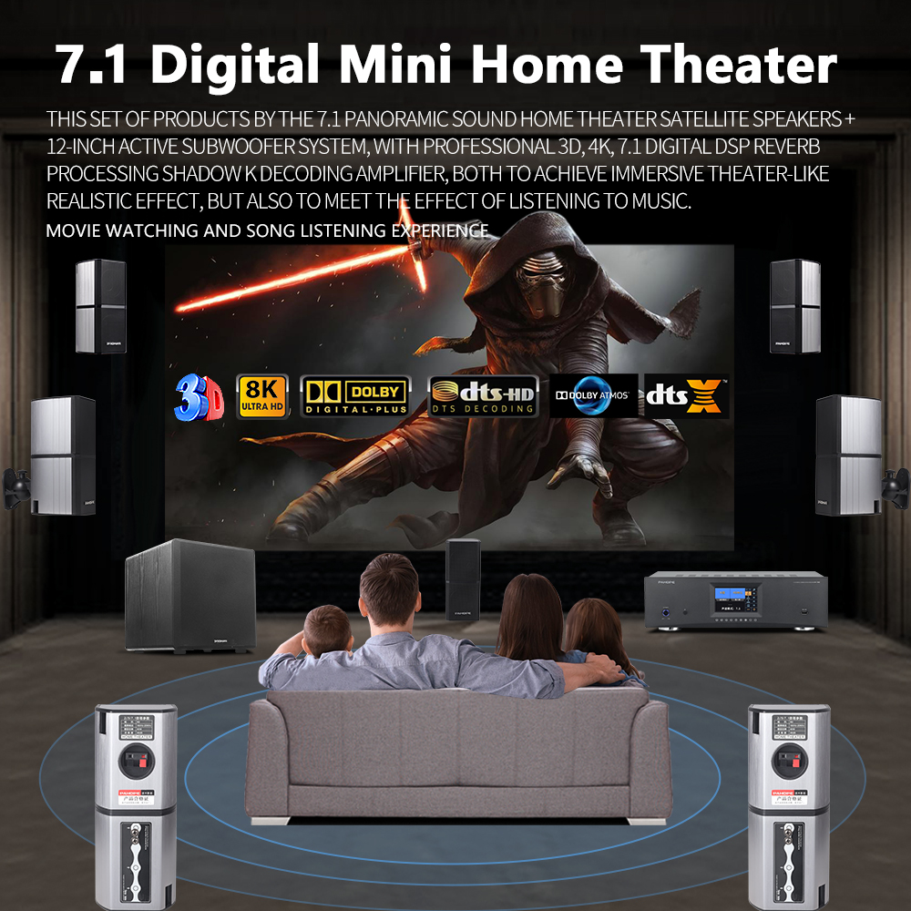 7.1DTS Mini Satellite Home The - Surround Sound Decoder recensione e prezzo