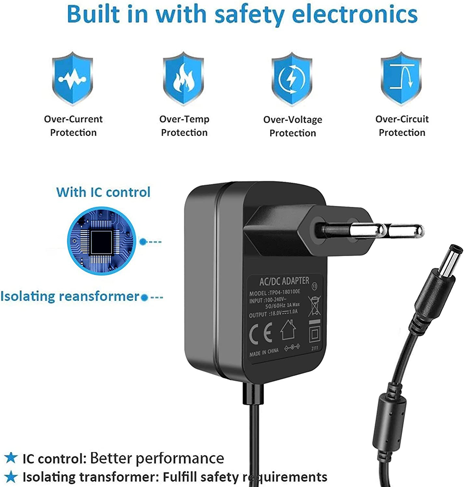 18V 1A Power Supply Adapter AC - Home Cinema Tv recensione e prezzo