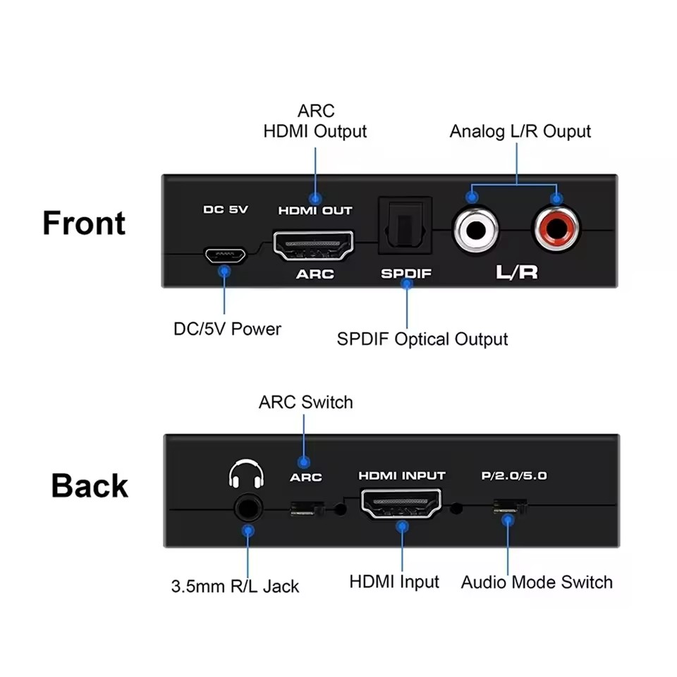 4K@60Hz HDMI Audio Extractor w - Surround Sound Decoder recensione e prezzo