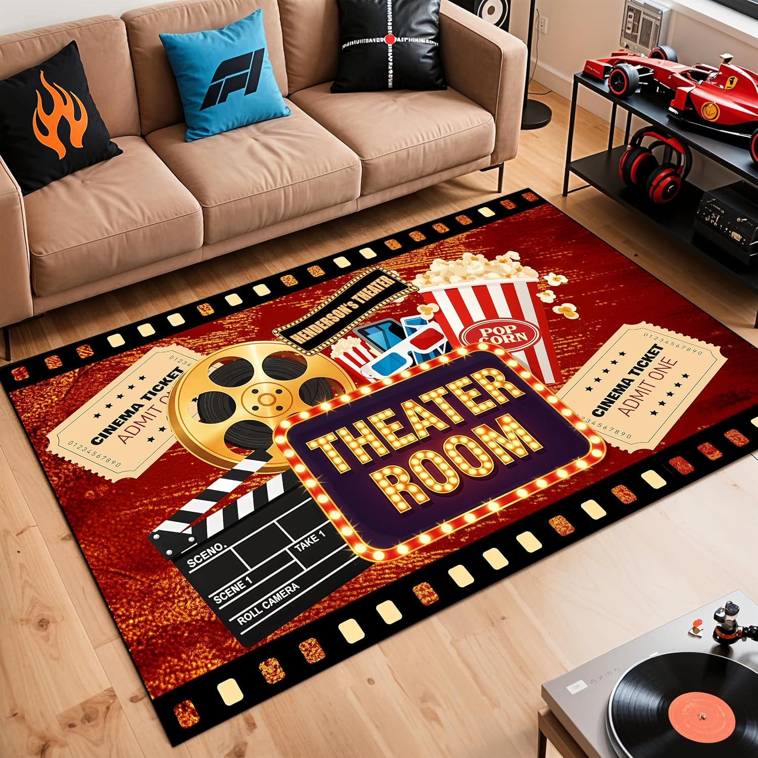 Engraved Name Cinema Carpet, S - Home Cinema Experience recensione e prezzo