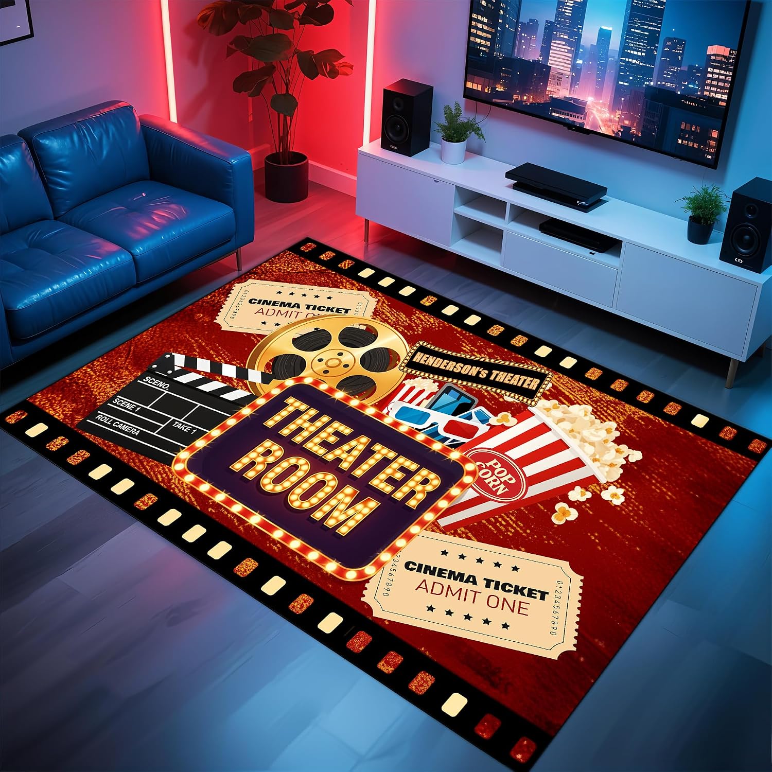 Engraved Name Cinema Carpet, S - Home Cinema Experience recensione e prezzo