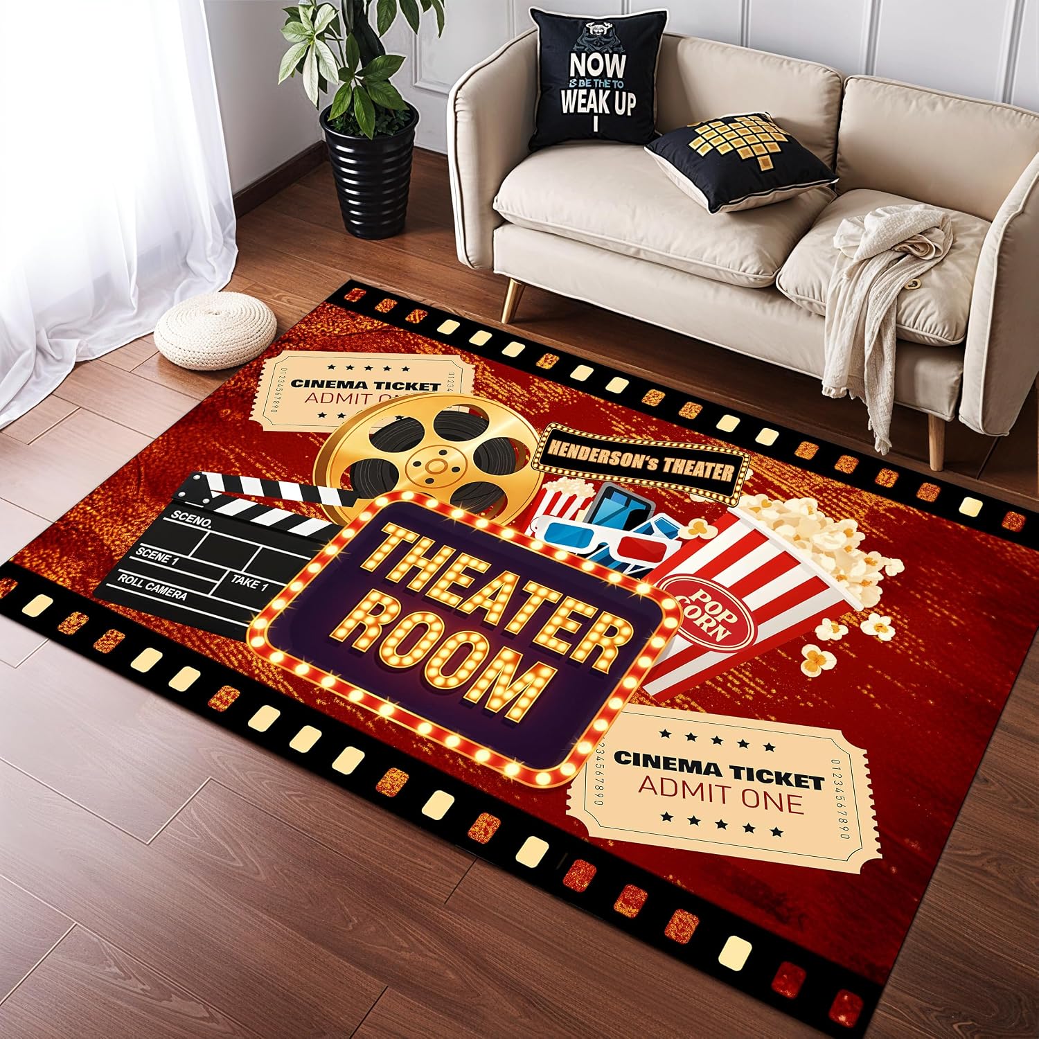 Engraved Name Cinema Carpet, S - Home Cinema Experience recensione e prezzo