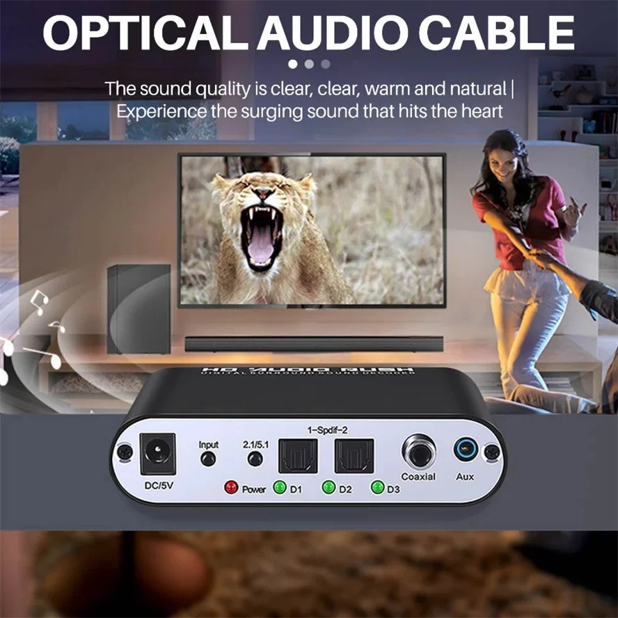 Digital to Analog 5.1 Audio De - Surround Sound Decoder recensione e prezzo