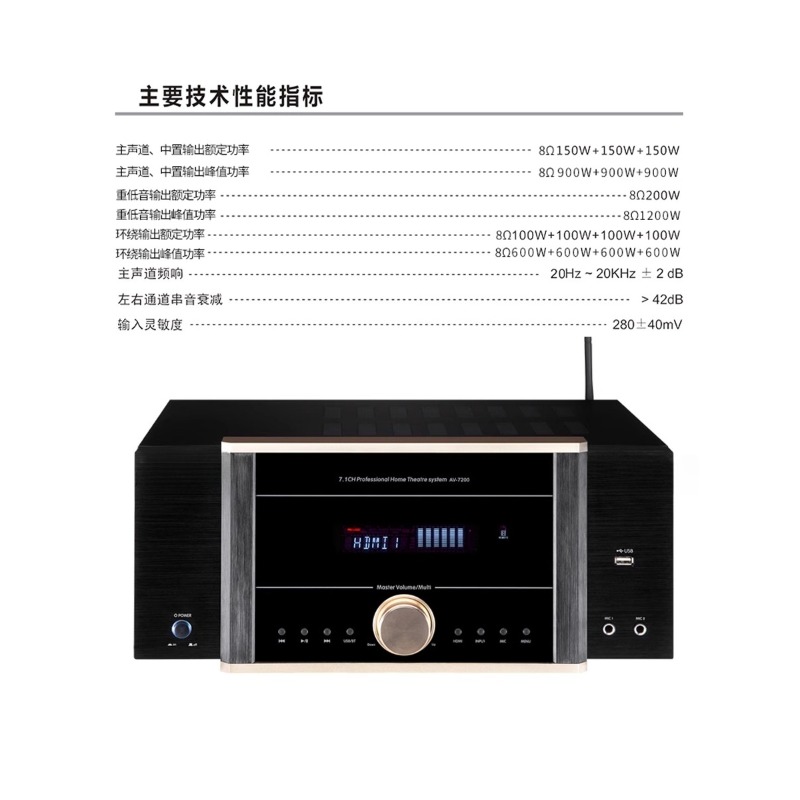 AV-7200 Power Amplifier Home H - Home Cinema Dolby Atmos recensione e prezzo