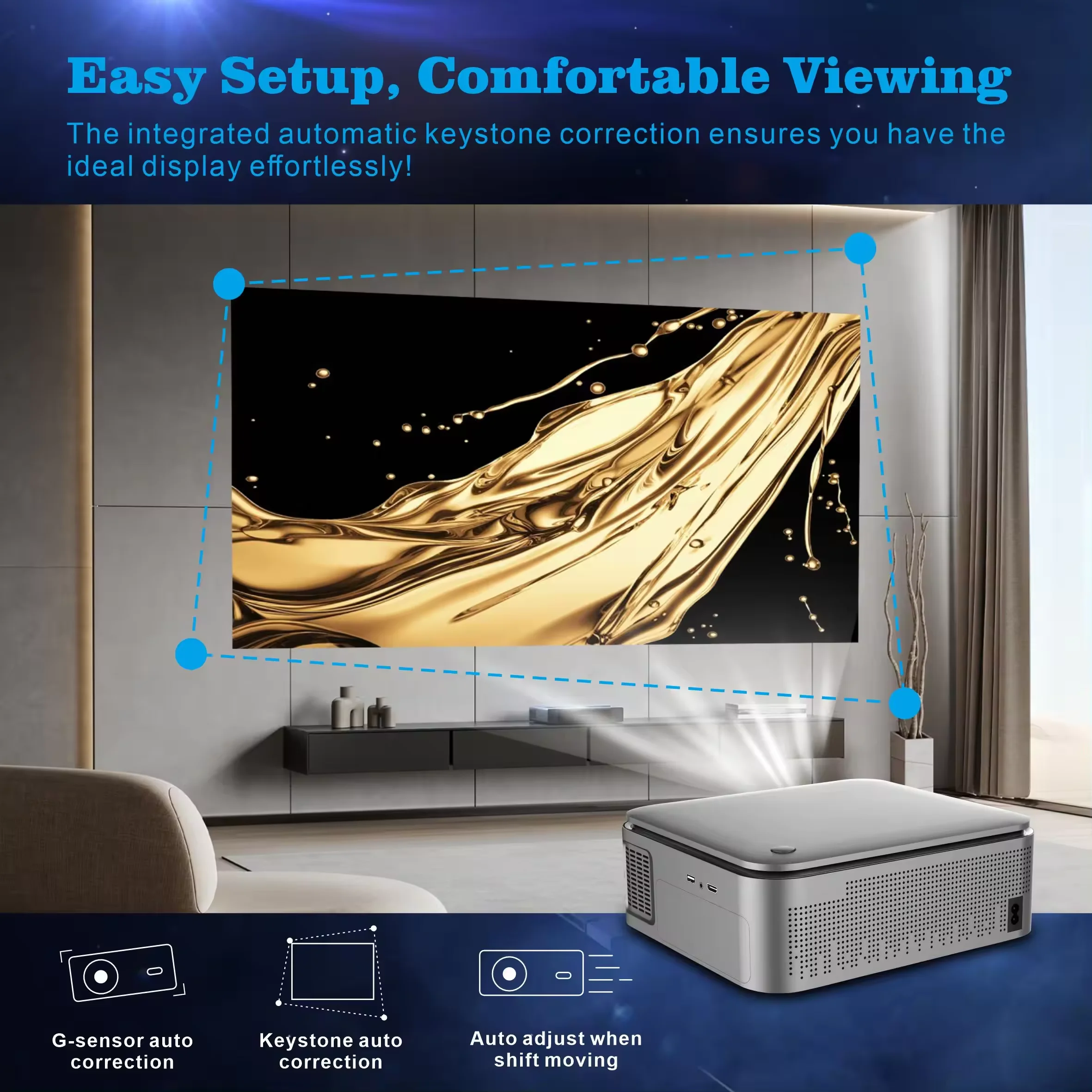 New HD 1080P Projector HY450 f - Home Cinema Portable recensione e prezzo