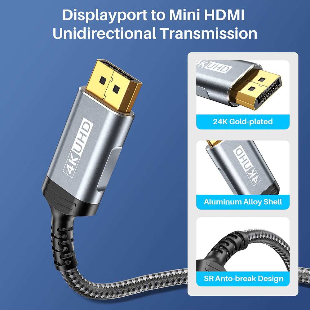 DisplayPort To Mini HDMI Cable - Home Cinema Portable recensione e prezzo