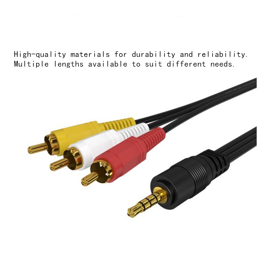 3.5mm to 3 RCA Audio Video Cab - Home Cinema Player recensione e prezzo