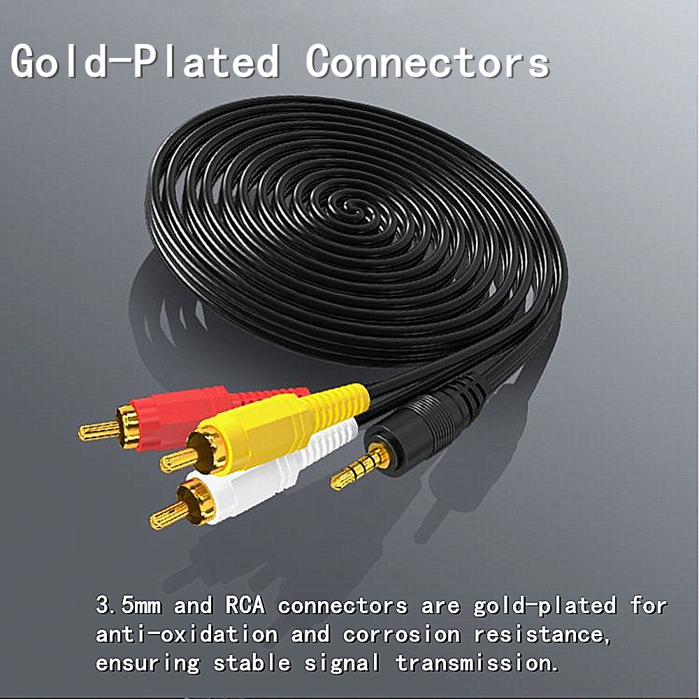 3.5mm to 3 RCA Audio Video Cab - Home Cinema Player recensione e prezzo