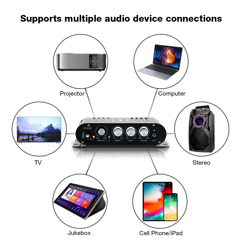 ST-838 Home Theater Amplifiers - Home Cinema Player recensione e prezzo