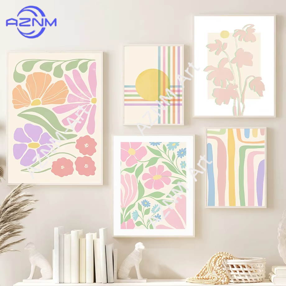1PC Fresh Flowers Sun Rainbow  - Home Cinema Wall Art recensione e prezzo