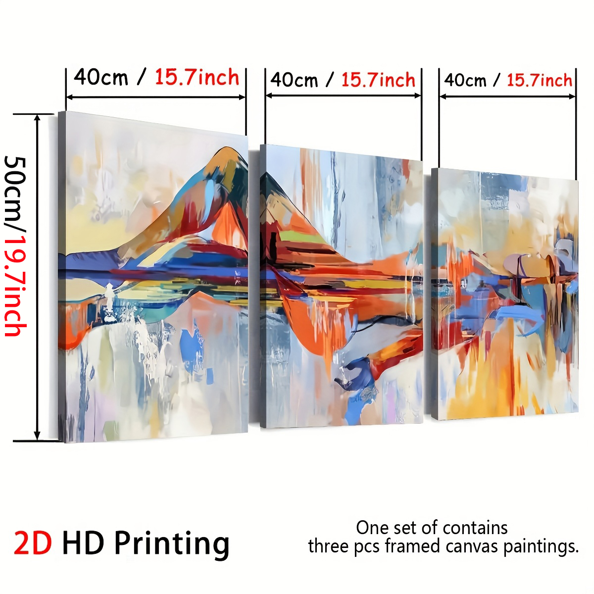 3PCS Modern Style Abstract Fas - Home Cinema Wall Art recensione e prezzo