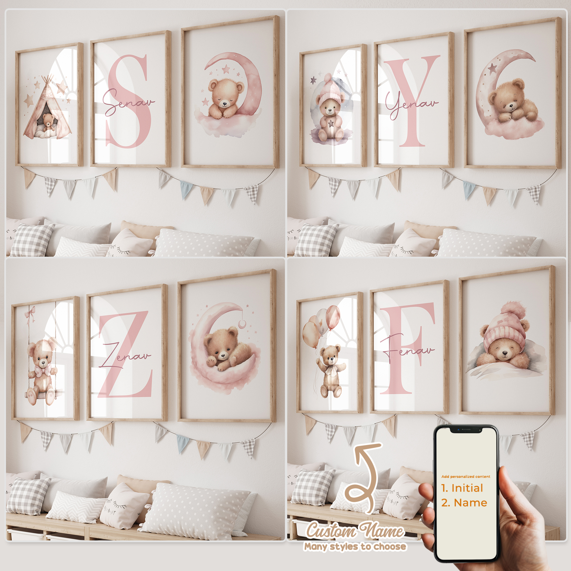 3pcs Personalized Custom Name  - Home Cinema Wall Art recensione e prezzo