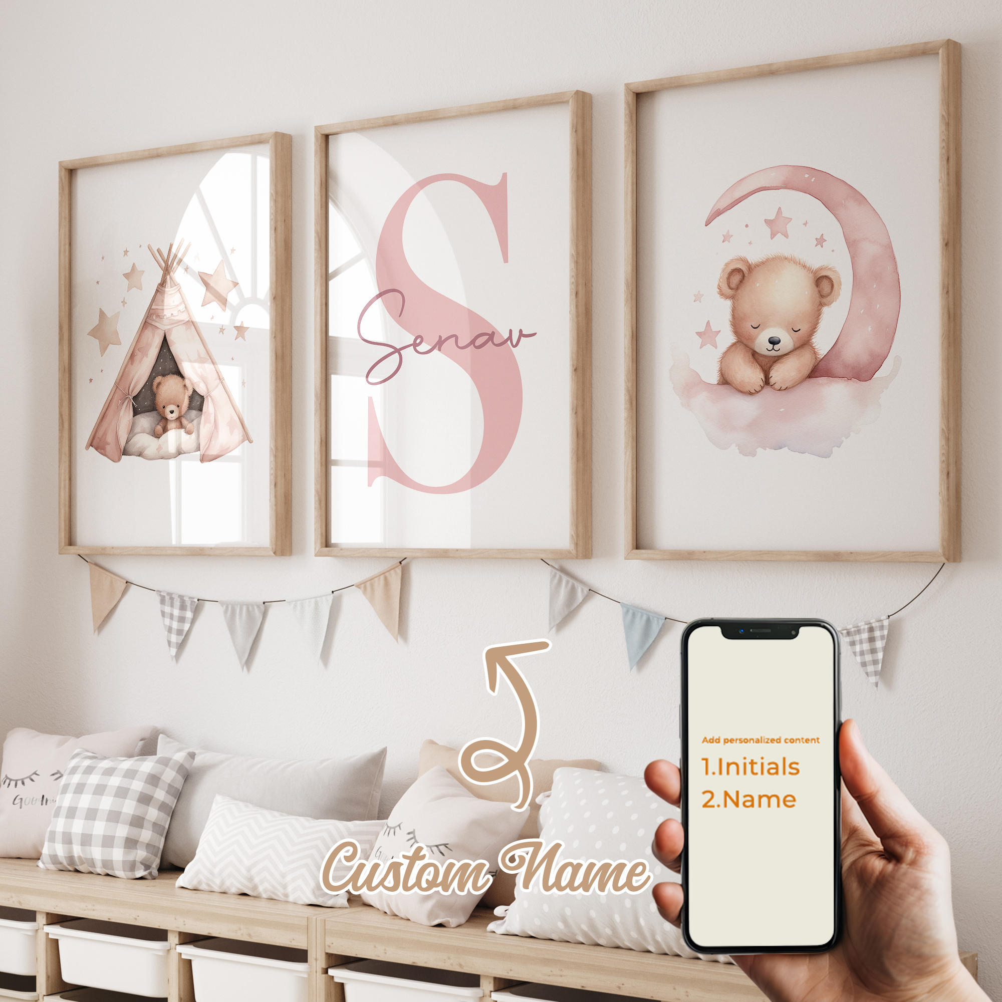 3pcs Personalized Custom Name  - Home Cinema Wall Art recensione e prezzo