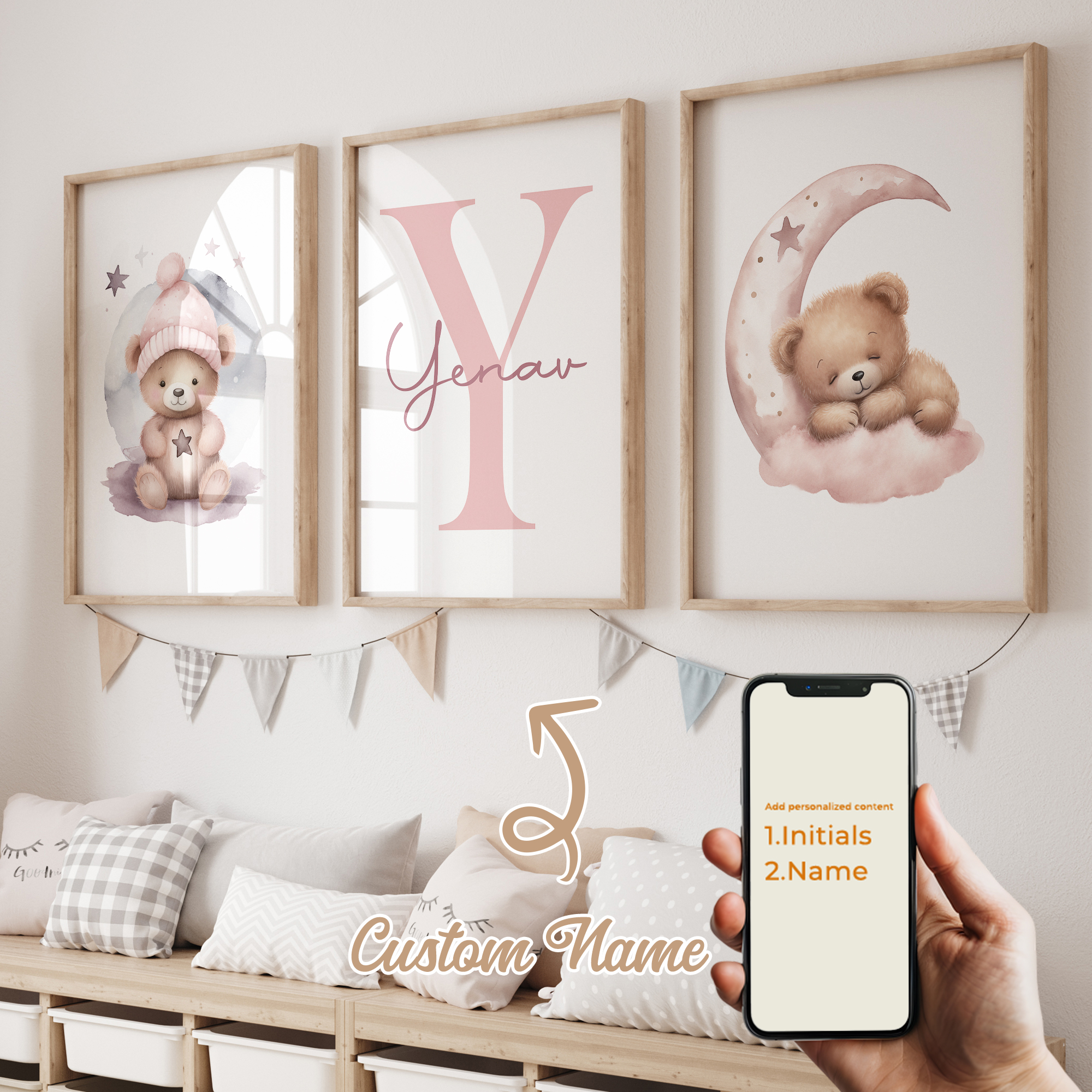 3pcs Personalized Custom Name  - Home Cinema Wall Art recensione e prezzo