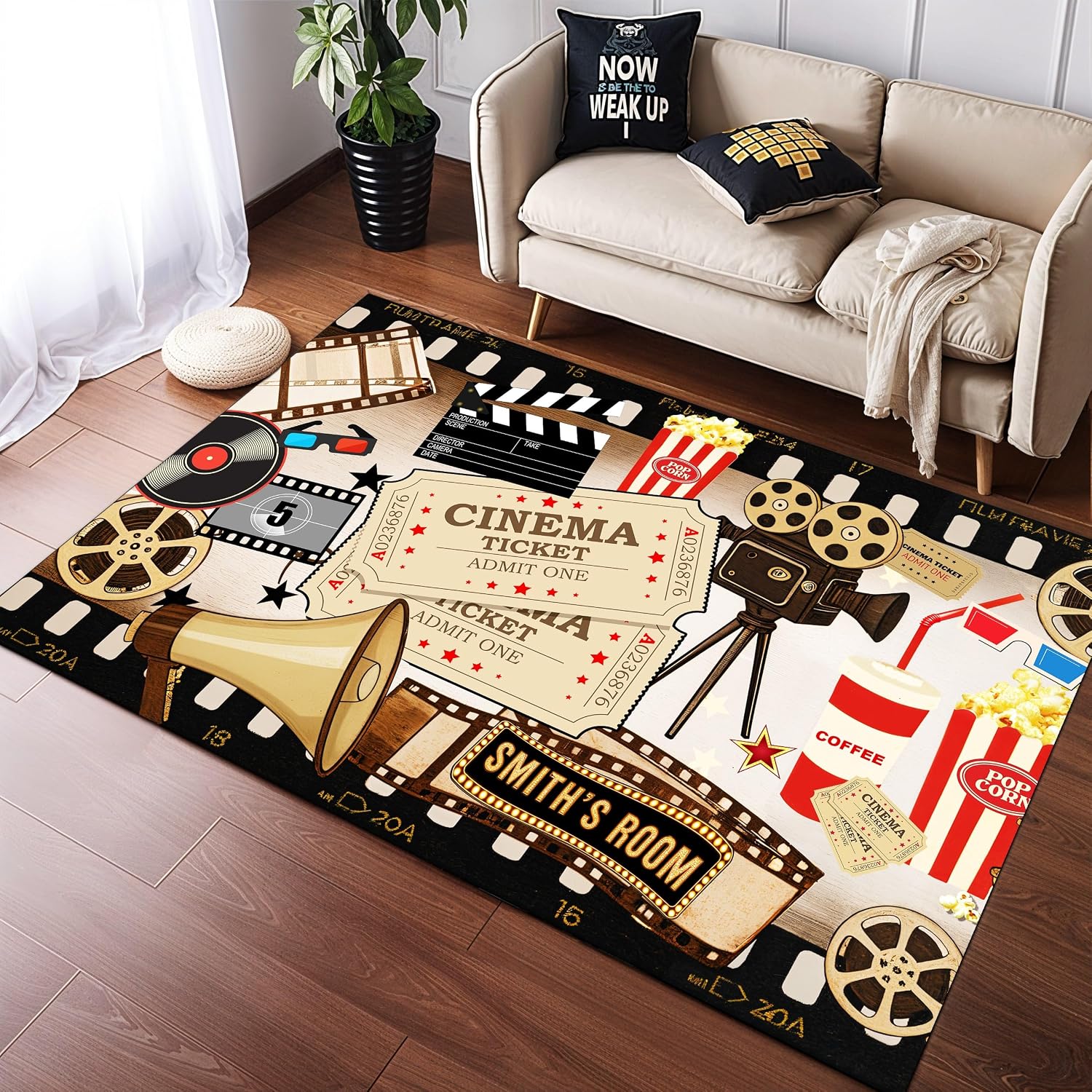 Personalized Name Cinema Carpe - Home Cinema Flooring recensione e prezzo