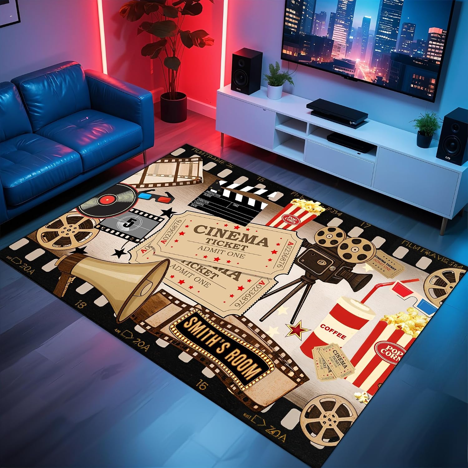 Personalized Name Cinema Carpe - Home Cinema Flooring recensione e prezzo