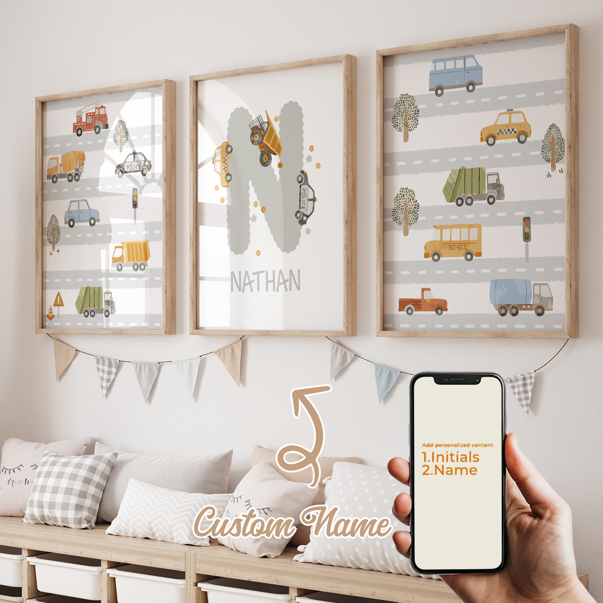 3pcs Personalized Custom Name  - Home Cinema Wall Art recensione e prezzo