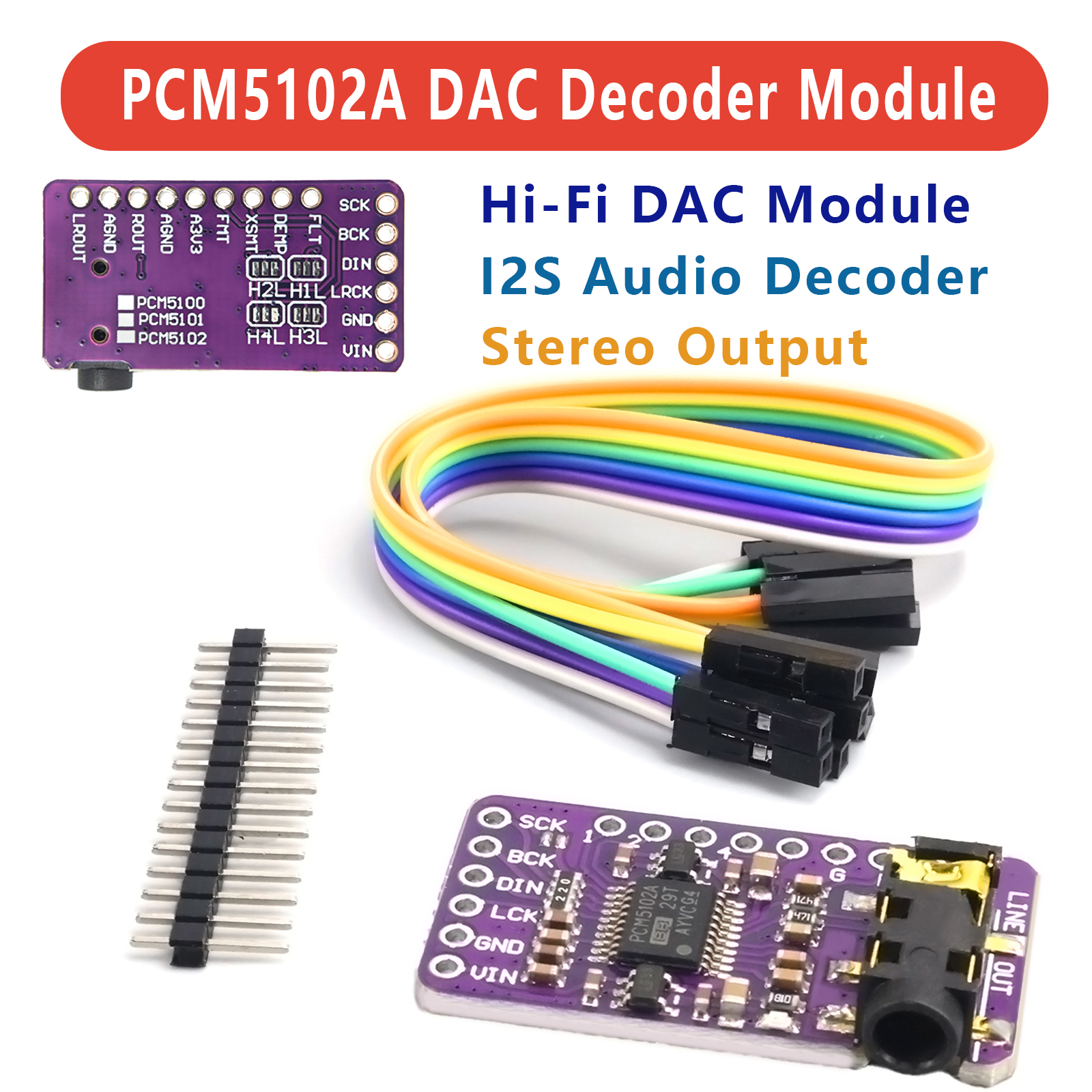 PCM5102A I2S DAC Decoder Modul - Surround Sound Decoder recensione e prezzo