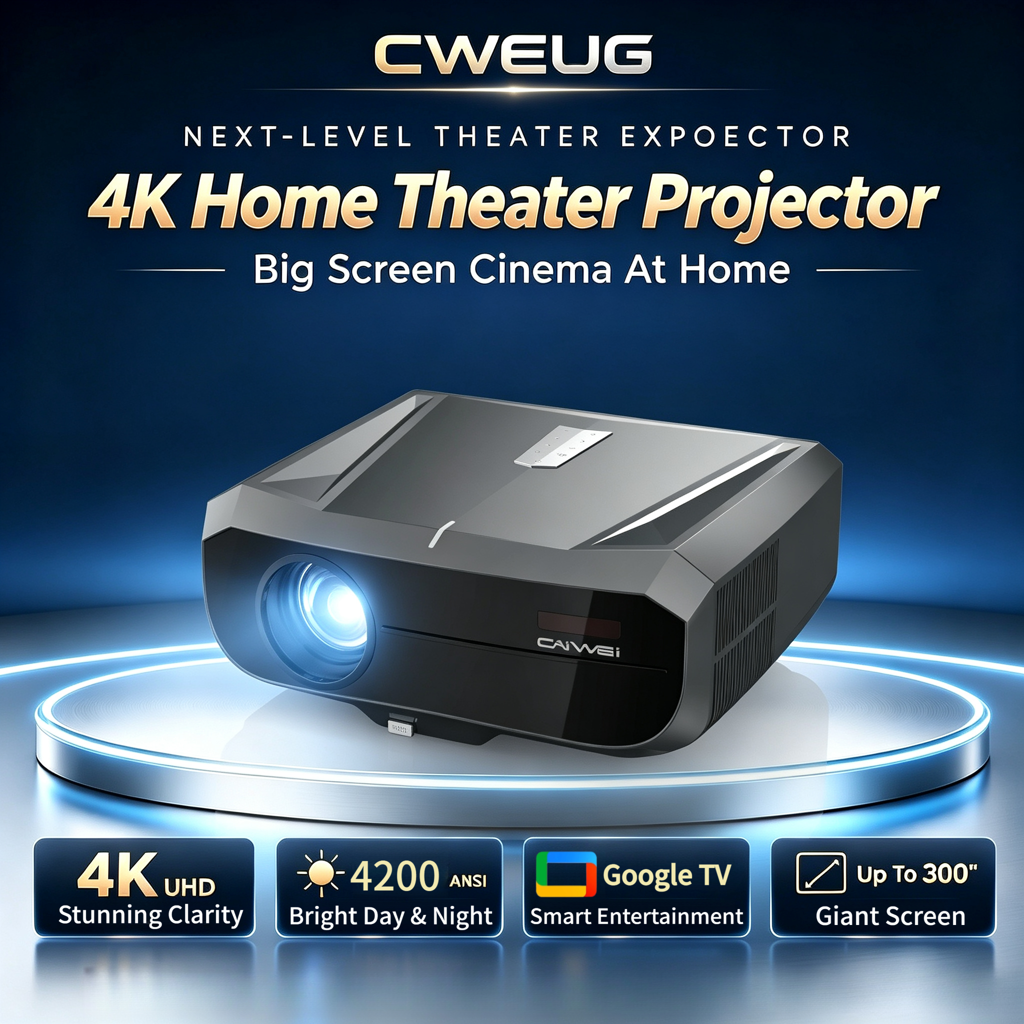 New 4K UHD Projector Smart Goo - Home Cinema Experience recensione e prezzo