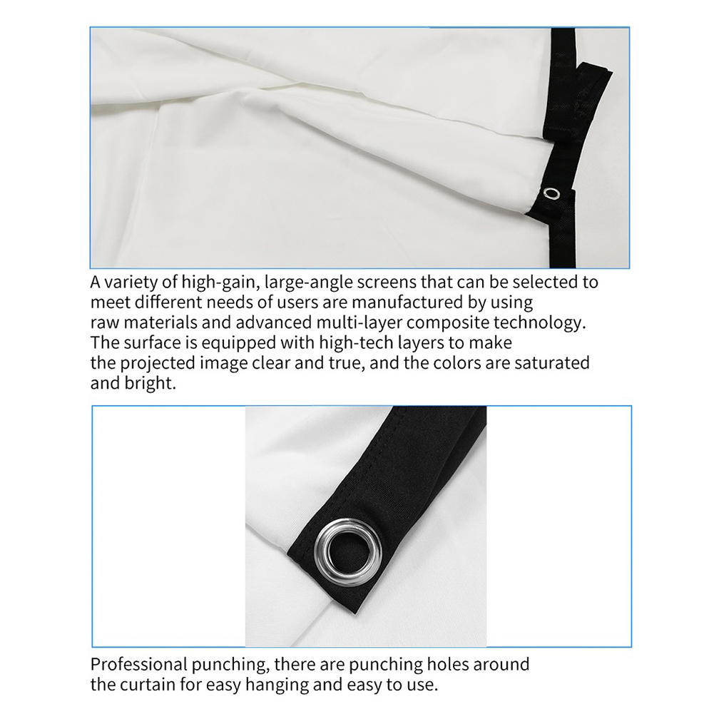 16:9 Simple Projector Curtain  - Home Cinema Portable recensione e prezzo
