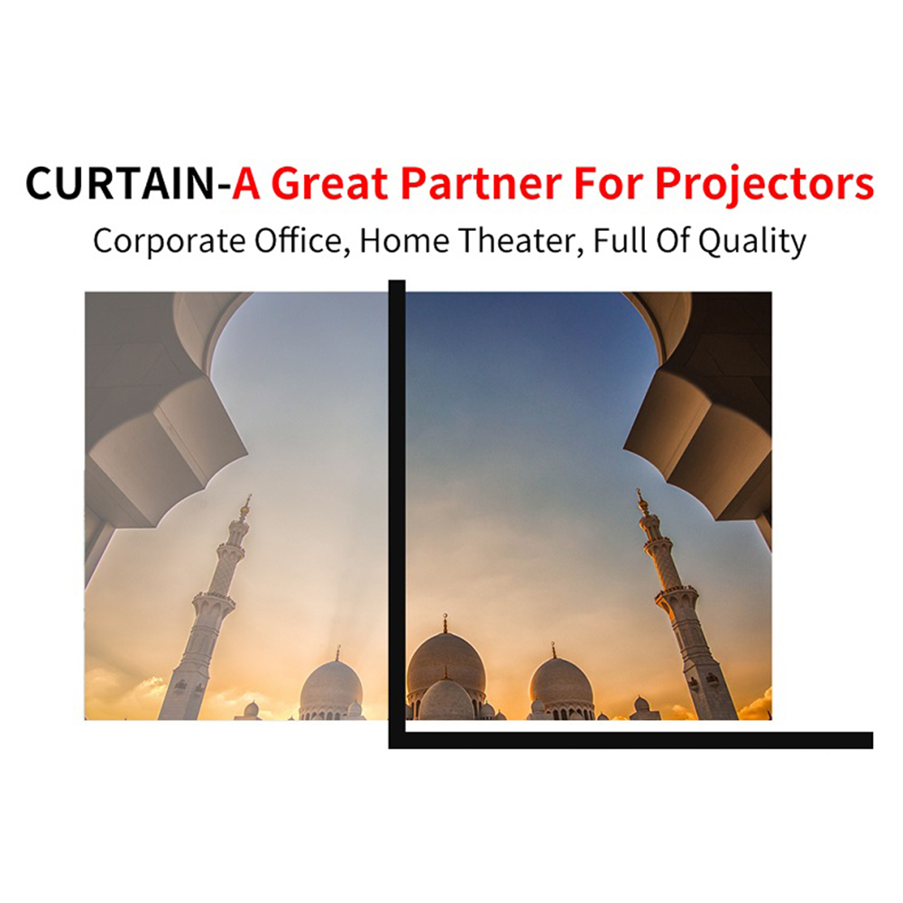 16:9 Simple Projector Curtain  - Home Cinema Portable recensione e prezzo
