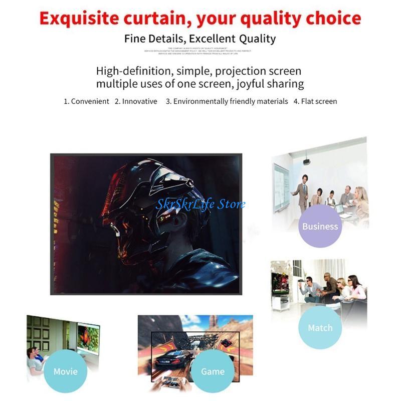 E65E Projector Screen 150 inch - Home Cinema Portable recensione e prezzo