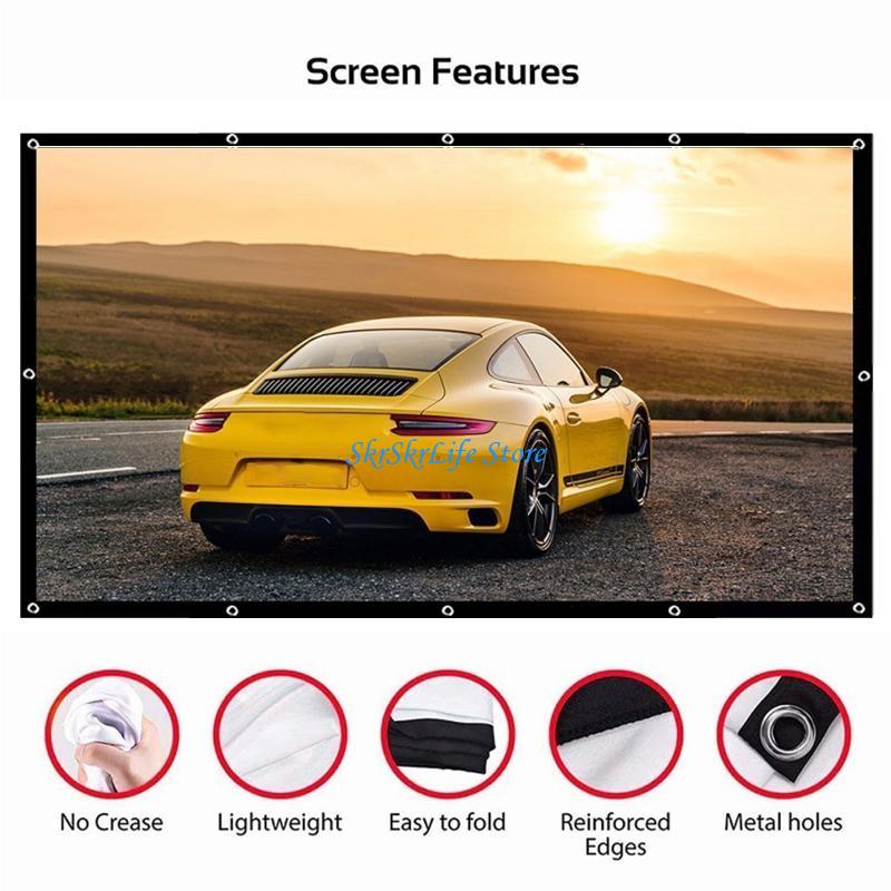 E65E Projector Screen 150 inch - Home Cinema Portable recensione e prezzo