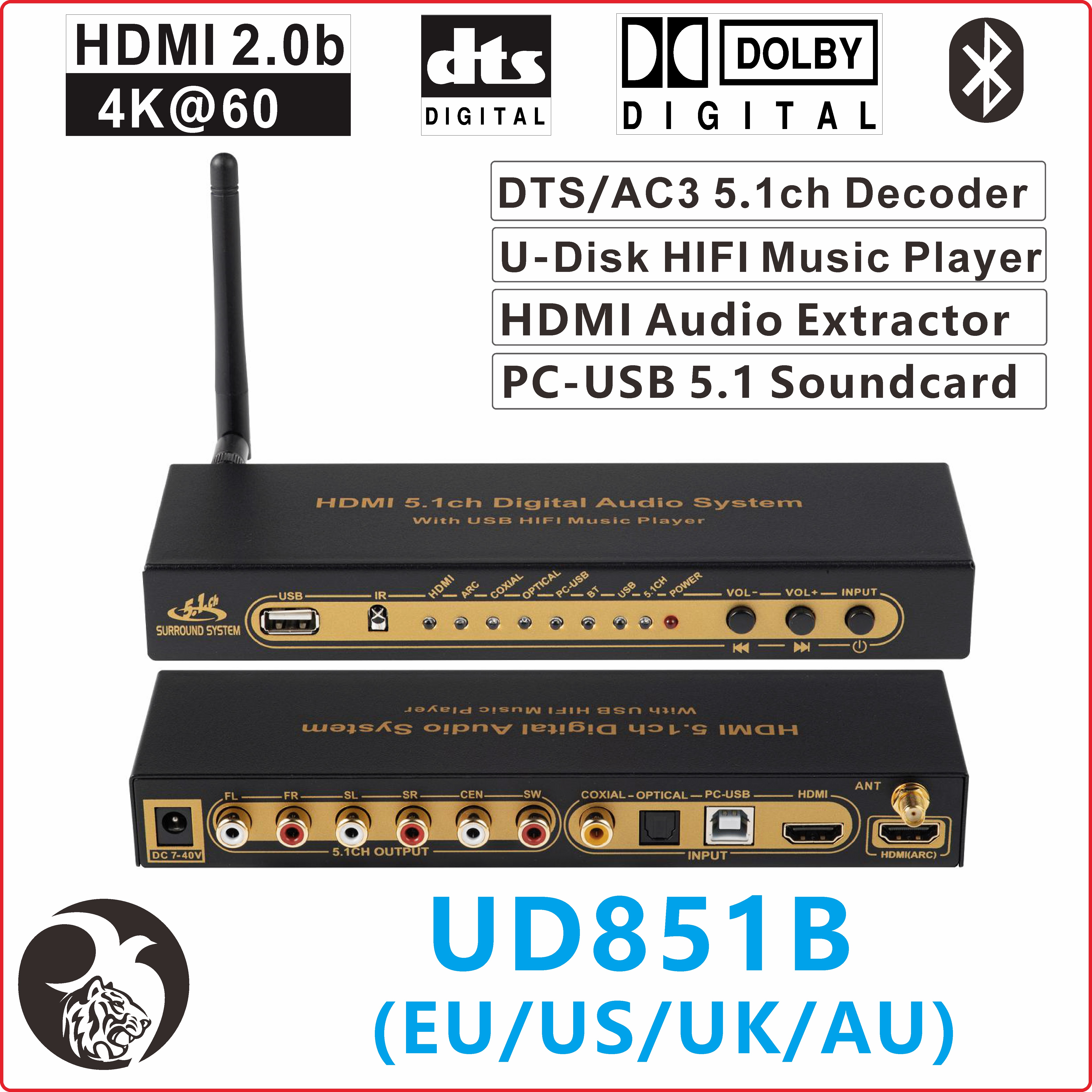 dts ac3 5.1 Audio Decoder conv - Surround Sound Decoder recensione e prezzo