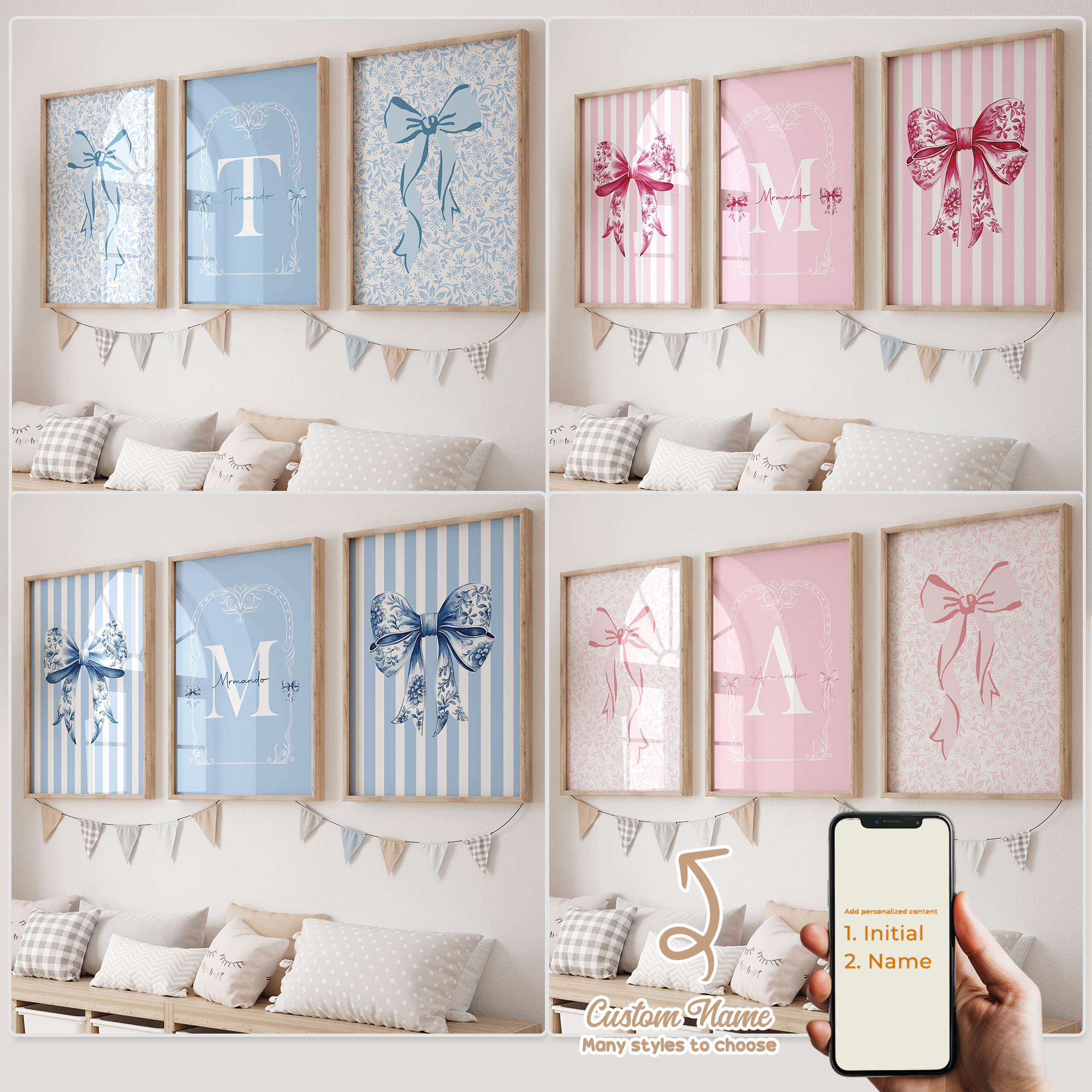 3pcs Personalized Custom Name  - Home Cinema Wall Art recensione e prezzo