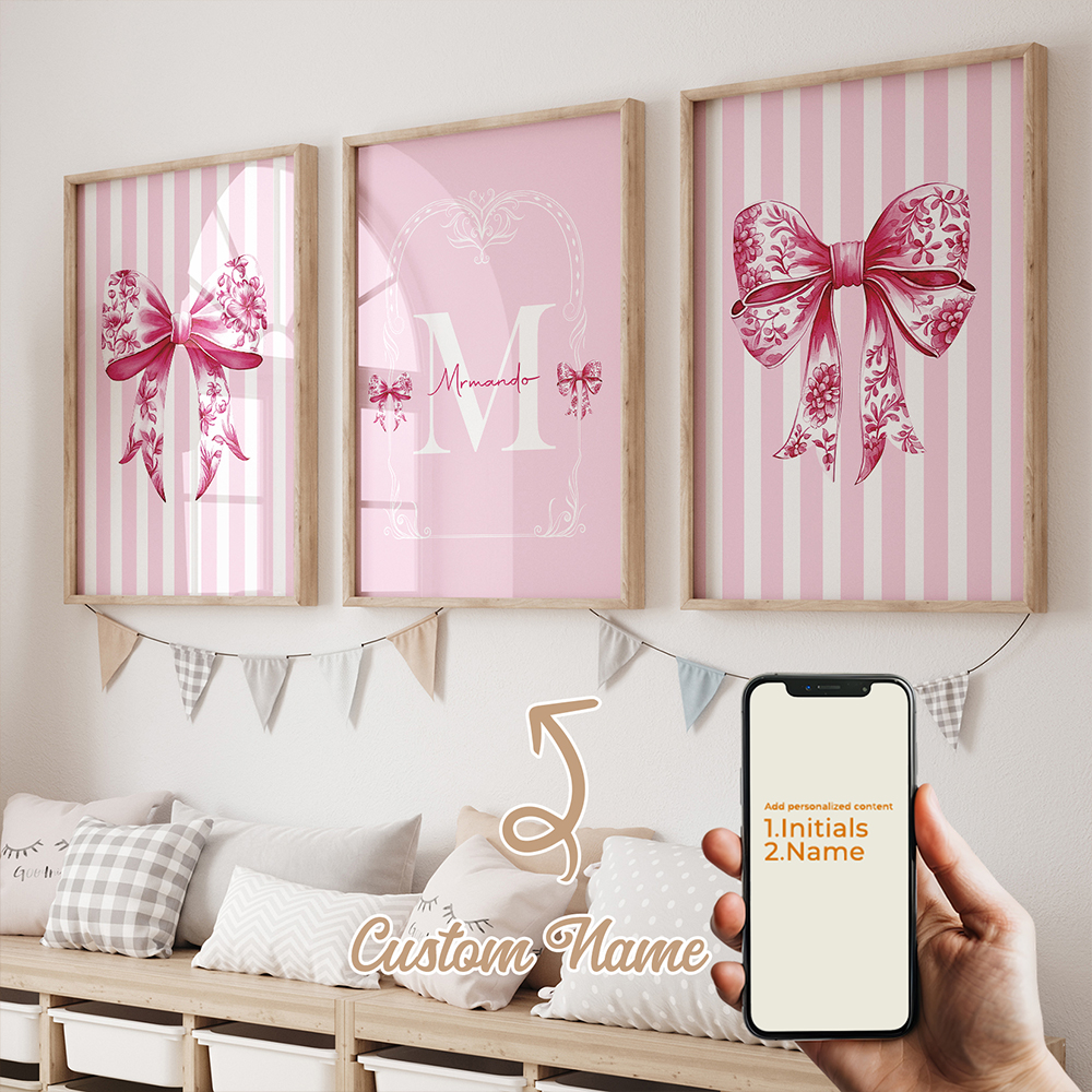 3pcs Personalized Custom Name  - Home Cinema Wall Art recensione e prezzo