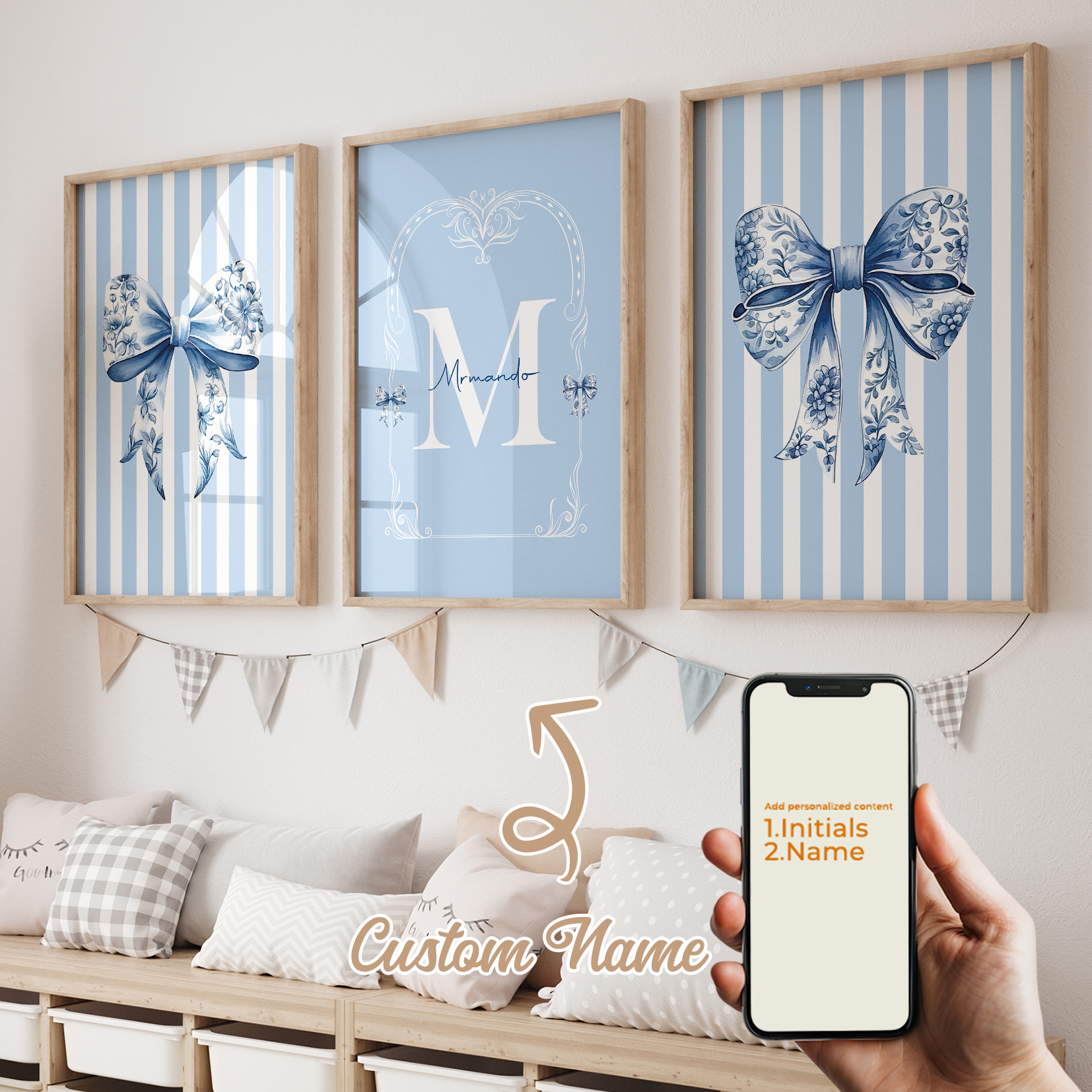 3pcs Personalized Custom Name  - Home Cinema Wall Art recensione e prezzo